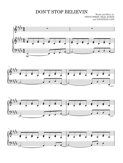 Dont Stop Believin' – Unknown author