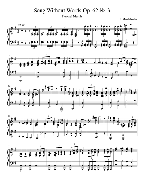 Mendelssohn Funeral March