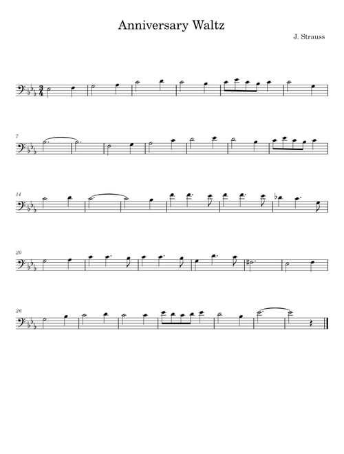 Anniversary Waltz - J. Strauss