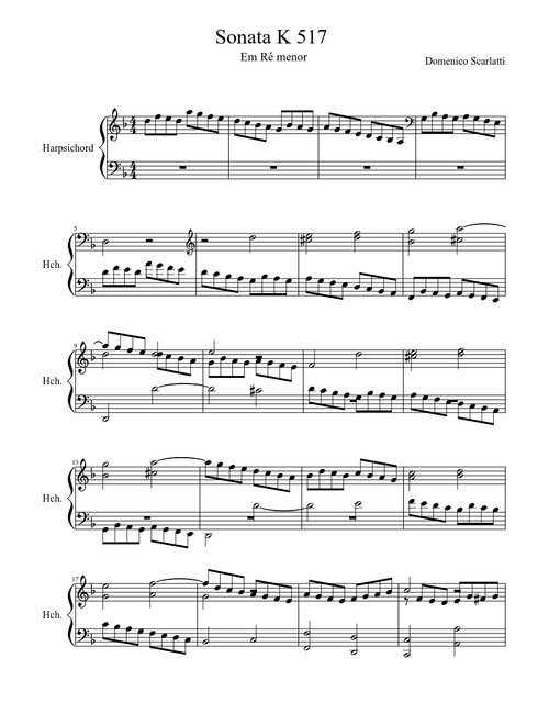 Sonata K 517 - Domenico Scarlatti