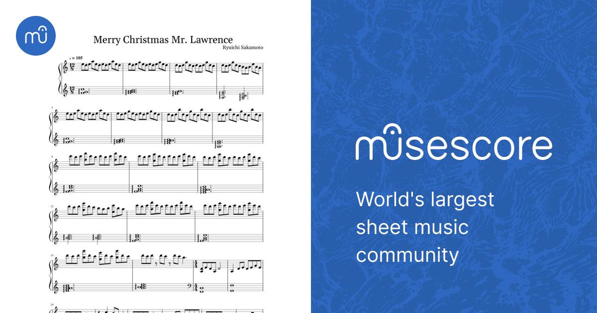 Merry Christmas Mr. Lawrence by Ryuichi Sakamoto Sheet Music for
