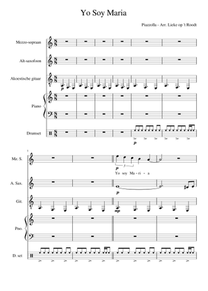 Maria de Buenos Aires - Astor Piazzolla Sheet Music for Piano
