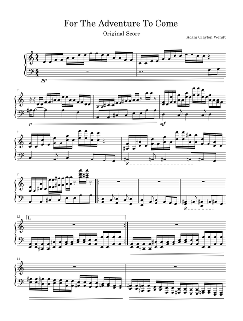 Adam Clayton Wendt | Free sheet music | Download PDF or