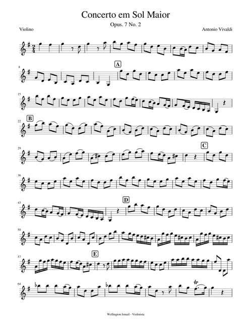 Concerto em Sol Maior Opus.7 No.2 Vivaldi