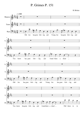 Free Peter Grimes, Op. 33 by Benjamin Britten sheet music