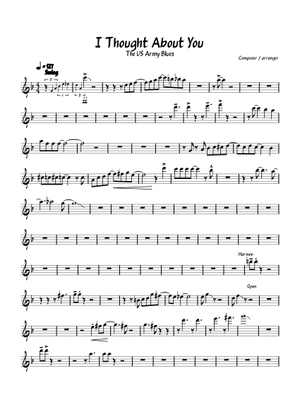 I Thought About You – Jimmy Van Heusen Sheet Music with Chords for
