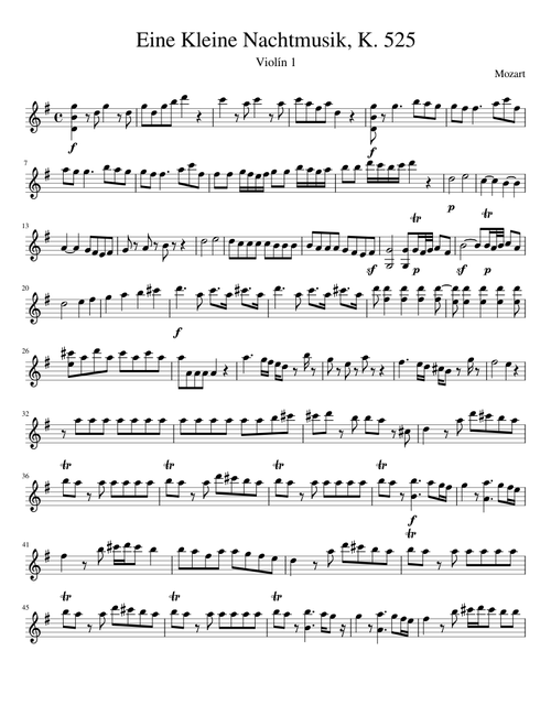 Eine Kleine Nachtmusik K 525