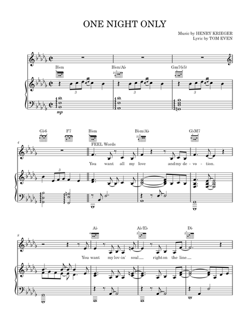 One night only – Jennifer Hudson