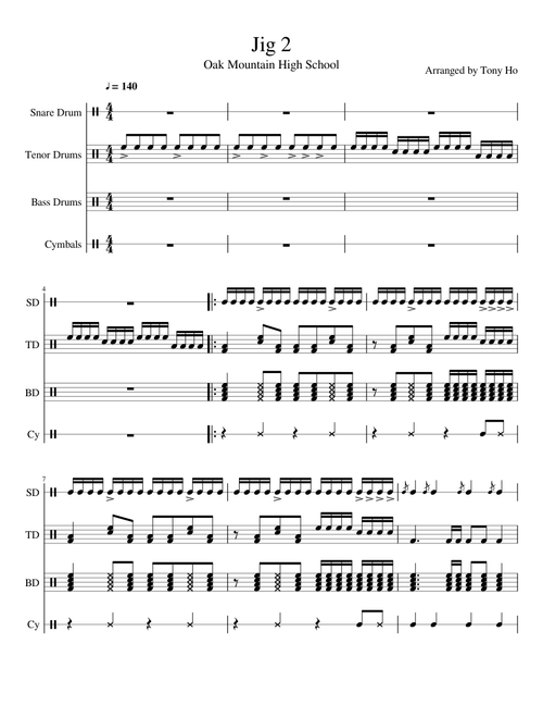 Jig 2 (Arranged from the Oak Mountain Drumline)
