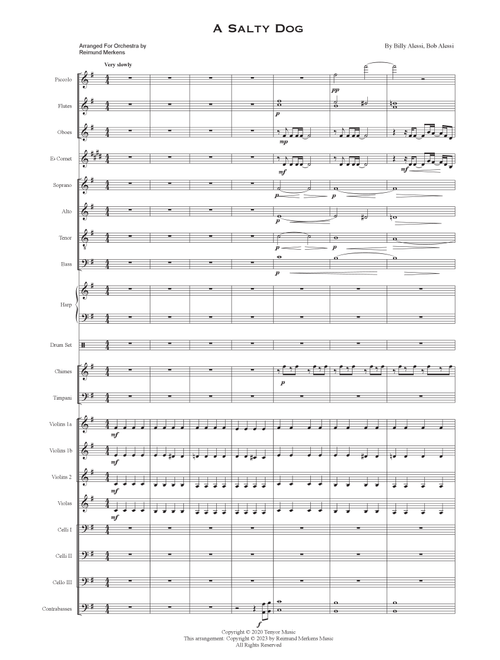 A Salty Dog (Arr. Reimund Merkens) - Billy Alessi, Bobby Alessi (Full Orchestra)