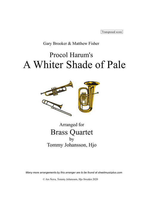 A Whiter Shade Of Pale (Arr. Tommy Johansson, Hjo) - Procol Harum (Brass Ensemble)