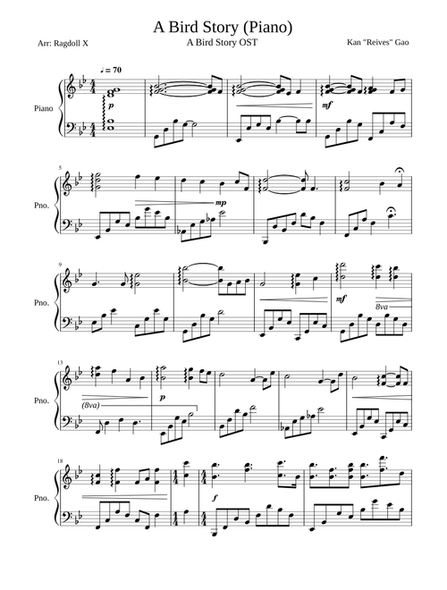 A Bird Story (Piano)