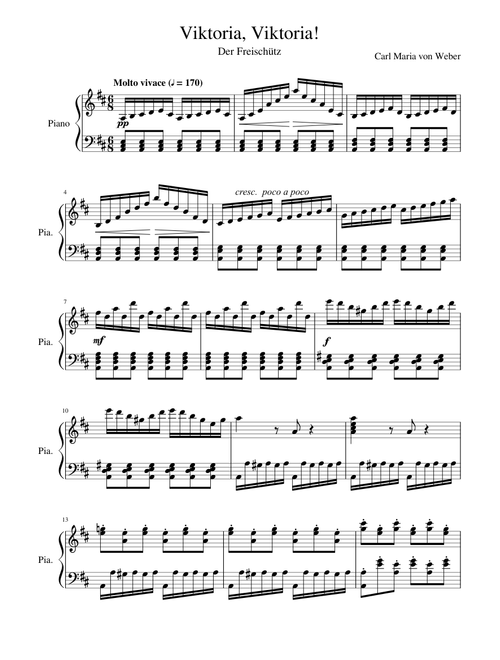 Carl Maria von Weber: Der Freischütz - Viktoria, Viktoria !
