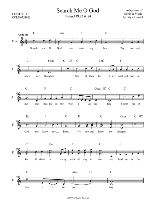 Search Me O God (LS)