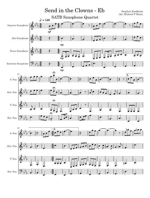 Send In The Clowns (from A Little Night Music) – Stephen Sondheim
