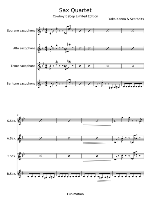 Sax Quartet (Cowboy Bebop) - Yoko Kanno
