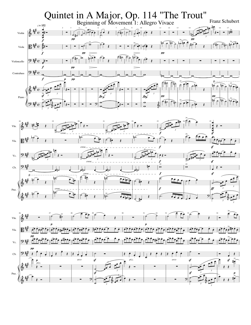 Franz Schubert: Quintet in A Major, Op. 114 