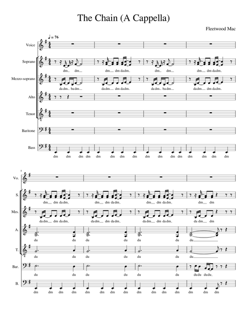 The chain – Fleetwood Mac The Chain - Fleetwood Mac (A Cappella)
