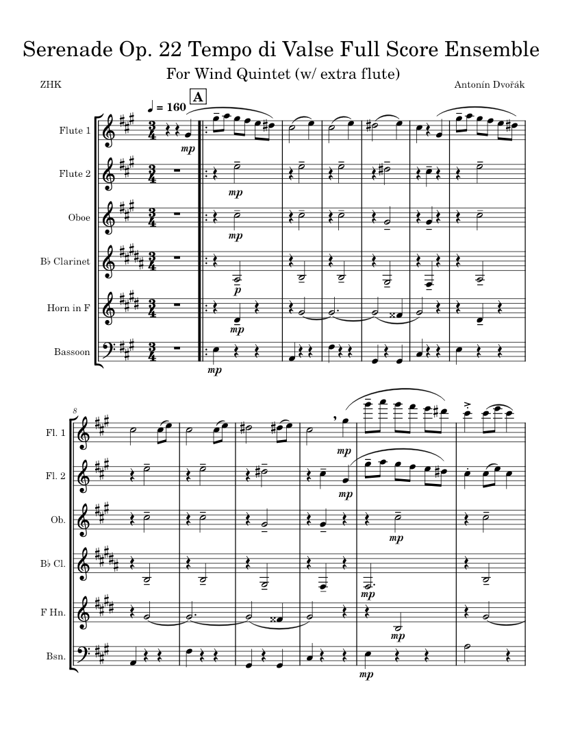 Serenade for Strings in E Major, Op. 22 Tempo di Valse – Antonín
