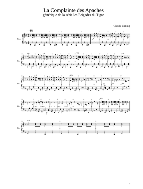 Les Brigades du Tigre Piano