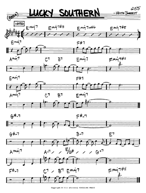 Lucky Southern - Keith Jarrett (Real Book - Melody-Chords)