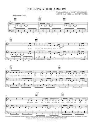 Follow your arrow Sheet Music for Piano (Solo) easy | MuseScore.com