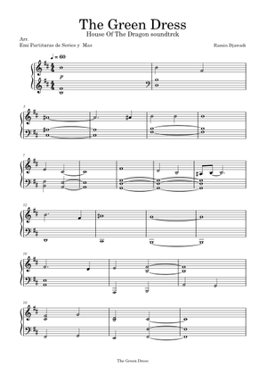 The Green Dress/ Alicent's Theme  House of the Dragon Sheet Music for  Piano (Solo) easy | MuseScore.com