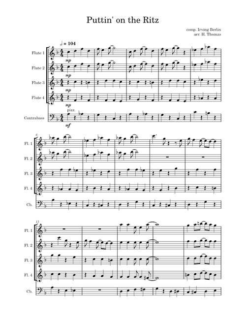 Puttin on the ritz – Irving Berlin Puttin' On The Ritz