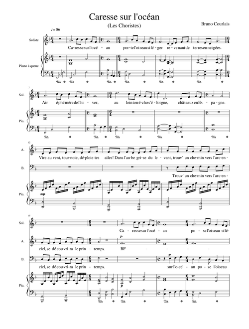 Caresse sur l'océan (Les Choristes) 