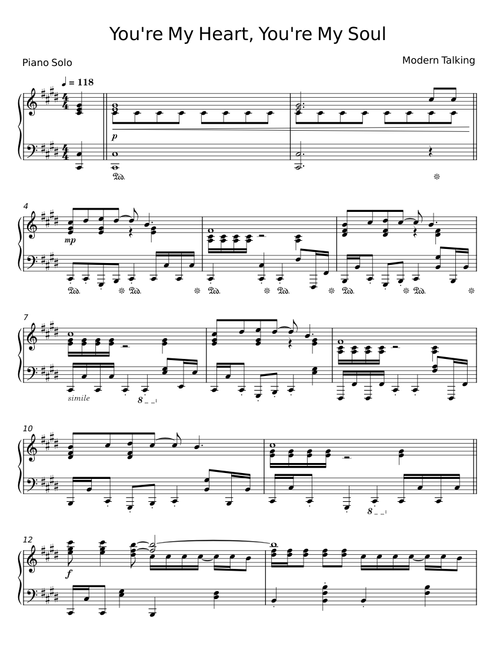 You're my Heart, You're my Soul - Modern Talking
