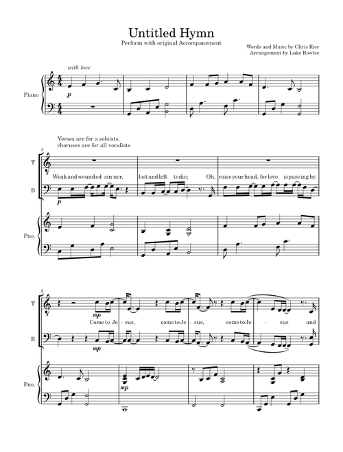Untitled hymn come to jesus – Chris Rice
