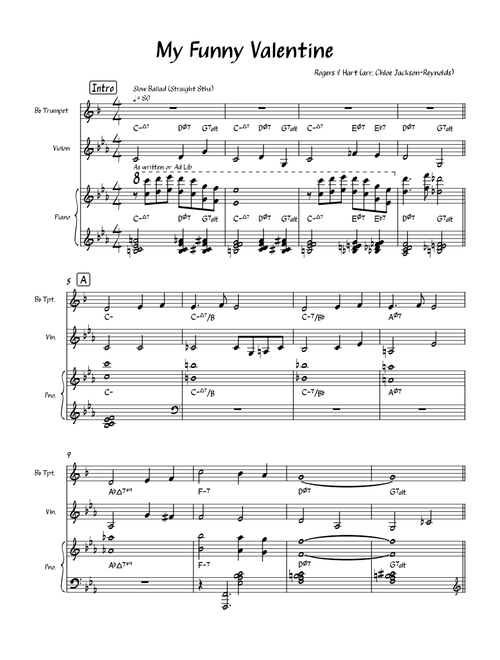 My Funny Valentine – Richard Rodgers My Funny Valentine Ecole St Cannat