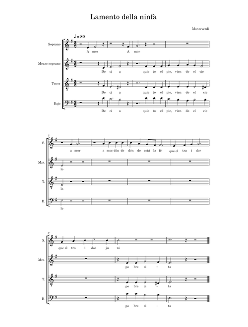 Lamento della ninfa