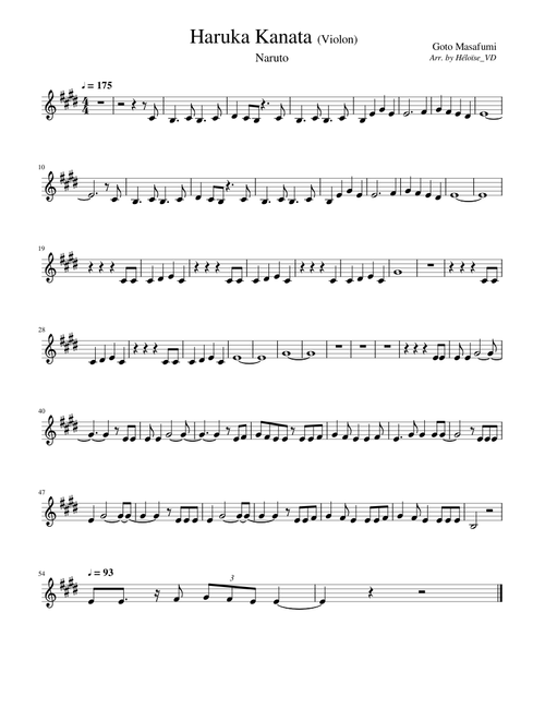 Naruto - Haruka Kanata (Violon)