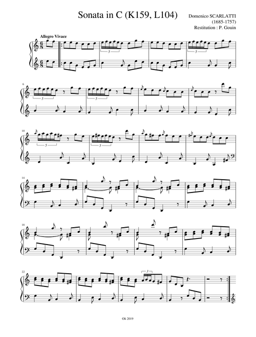 D. Scarlatti Sonata in C (K159)