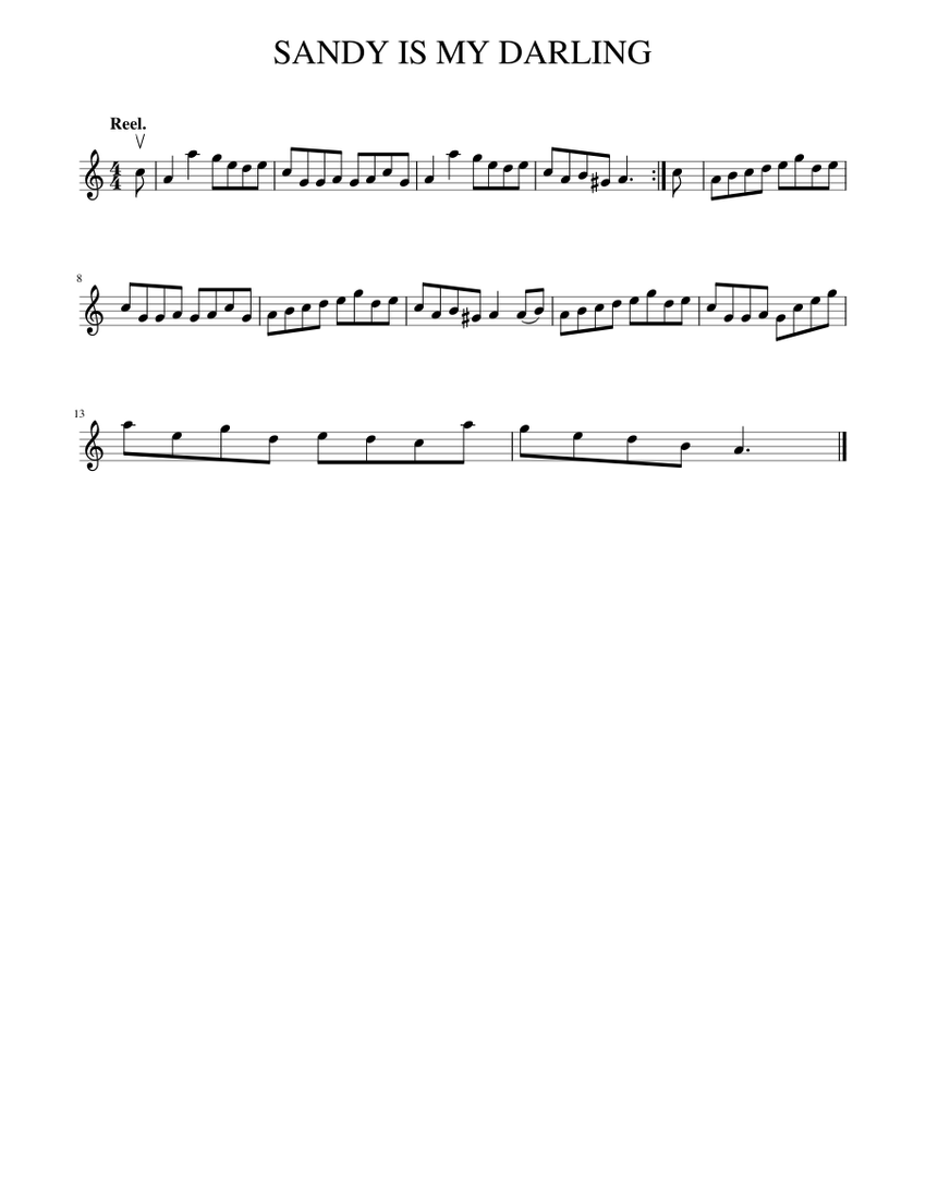 SANDY IS MY DARLING Sheet music for Piano (Solo) Easy | Musescore.com