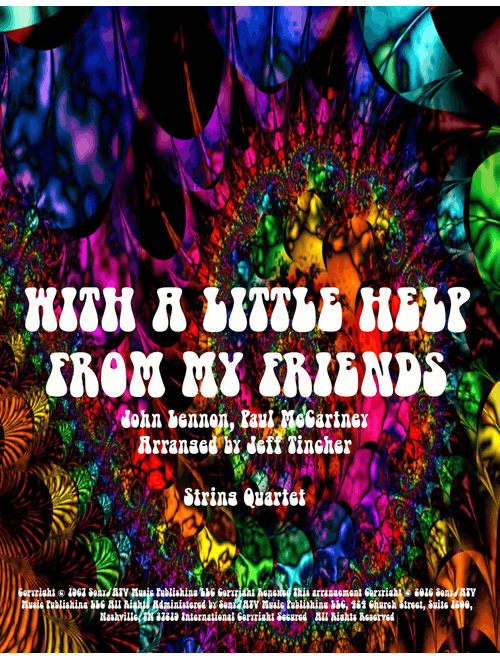 With A Little Help From My Friends (Arr. Jeff Tincher) - Joe Cocker (String Quartet)