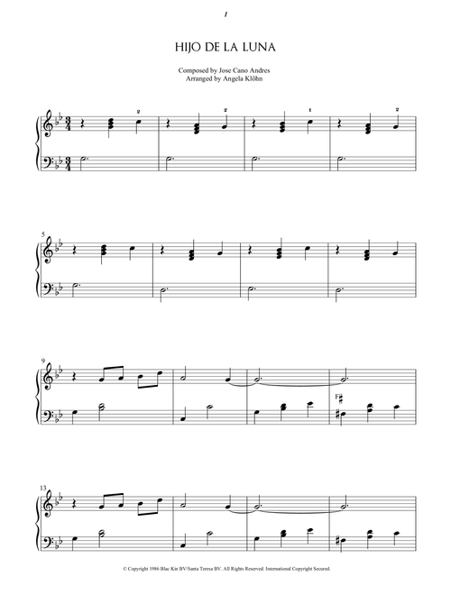 Hijo De La Luna (Arr. Angela Klöhn) - Sarah Brightman (Harp)