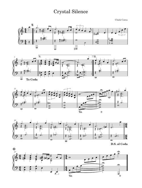 Crystal silence – Chick Corea