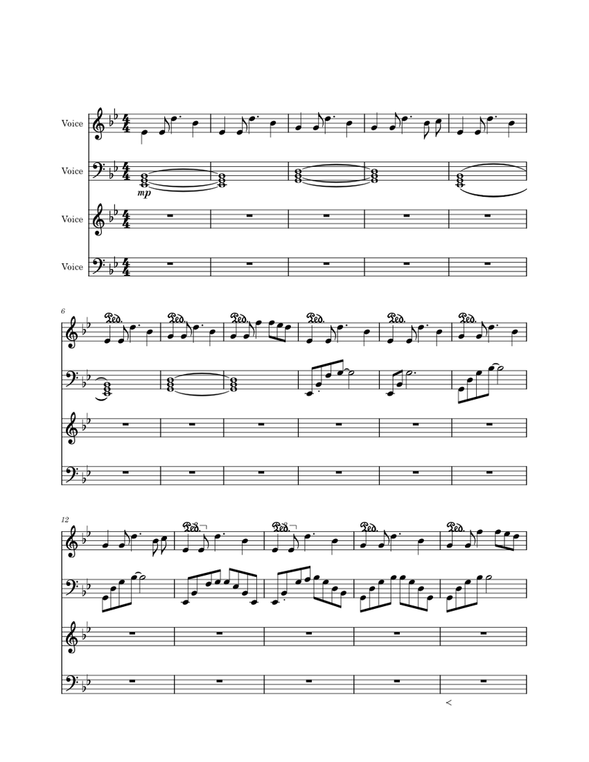 After Dark X Sweater Weather Sheet music for Vocals (Piano Four Hand