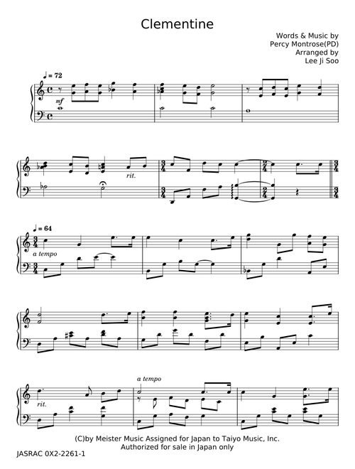 Oh My Darling, Clementine - Percy Montrose