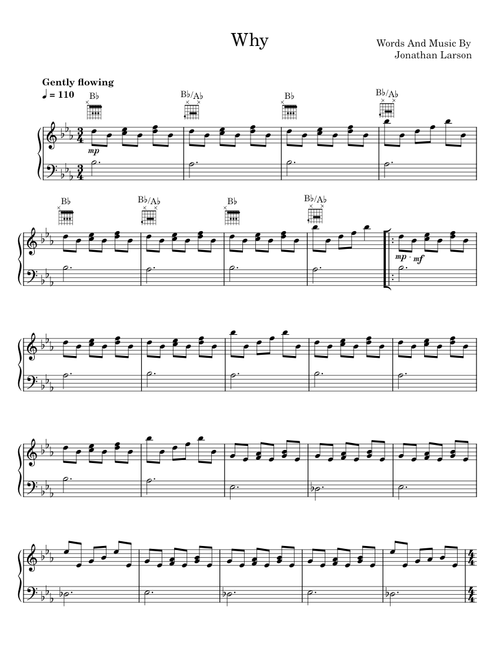 Why - Jonathan Larson