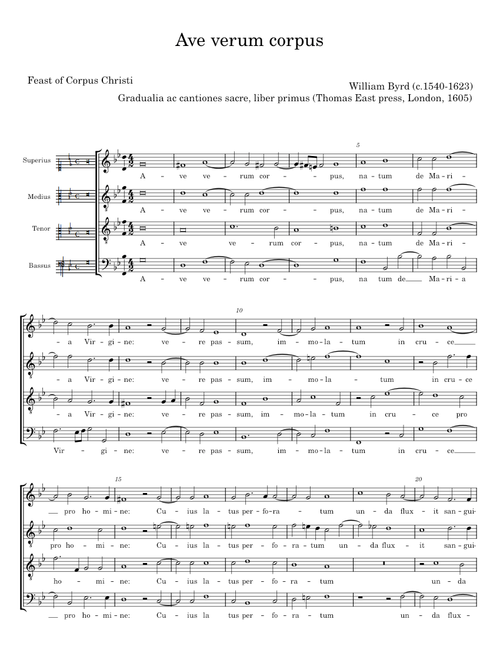Ave verum corpus - William Byrd
