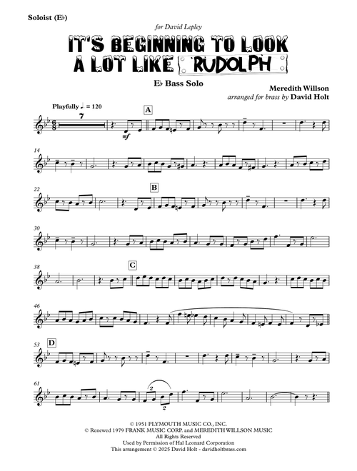 It's Beginning To Look Like Christmas (Arr. David Holt) - Meredith Willson (Brass Band)