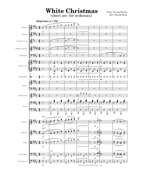 White Christmas (arr. for orchestra)