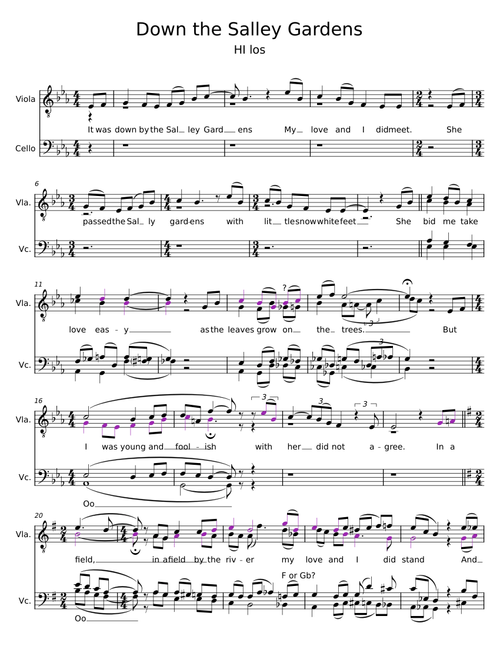 Down By The Salley Gardens – Traditional Irish Folk Song