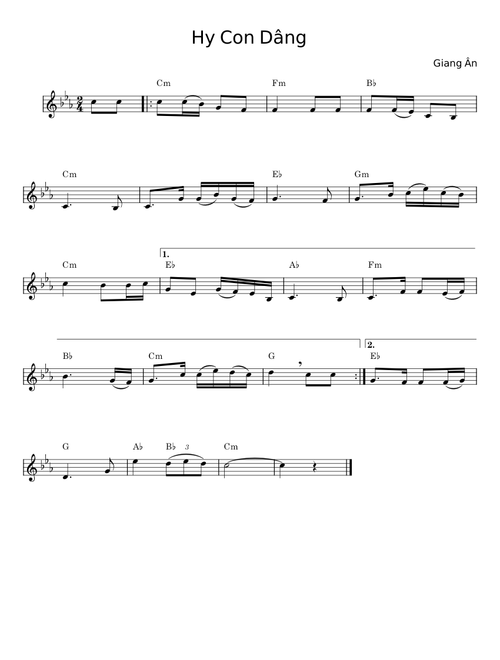 Hy Lễ Con Dâng - Giang Ân