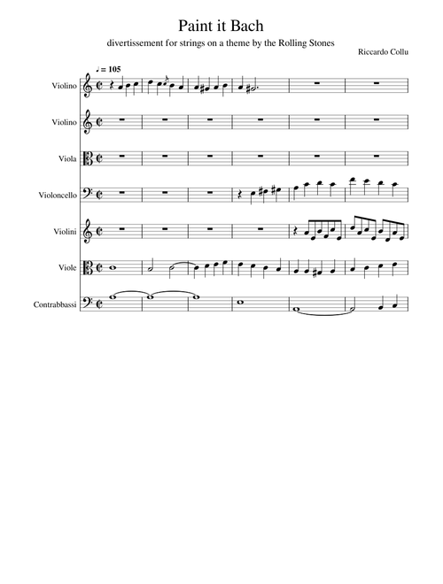 Paint it Bach (for strings orchestra)