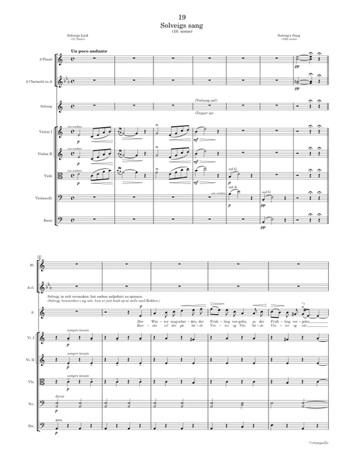 Peer Gynt, Op.23 – Edvard Grieg - 19. Solveigs sang