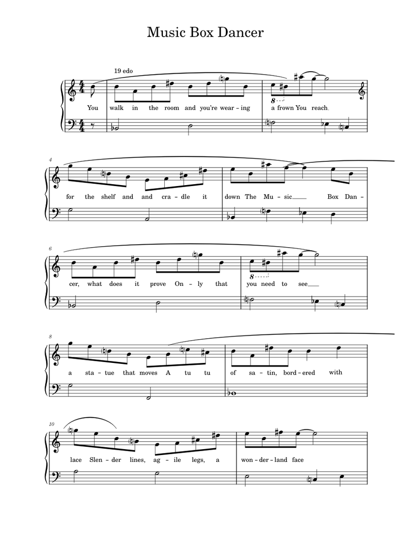 Music Box Dancer Sheet music for Piano (Solo)